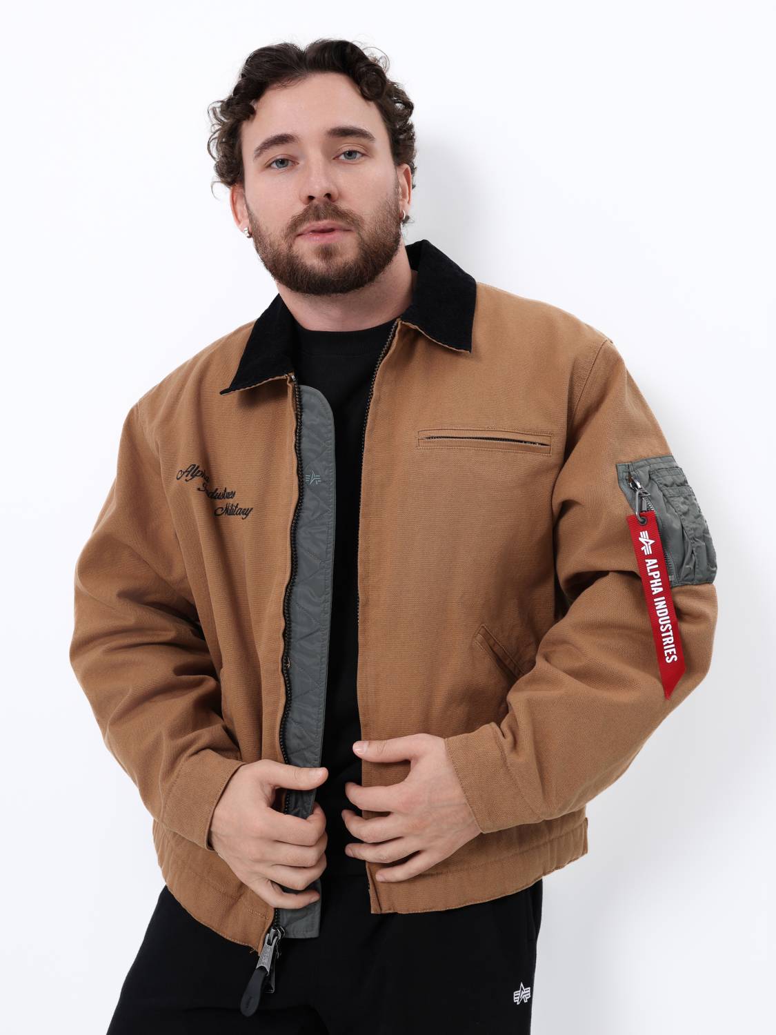 Куртка утепленная мужская "Detroit" (Beige) Alpha Industries