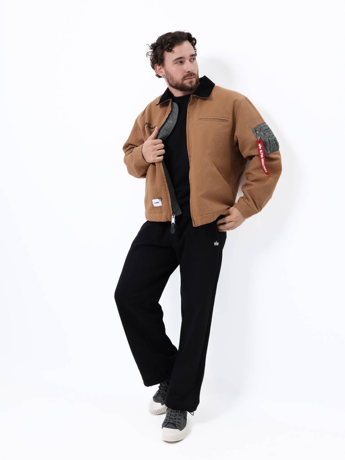 Куртка утепленная мужская "Detroit" (Beige) Alpha Industries