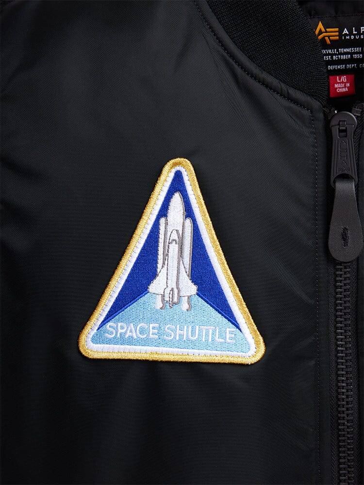 Куртка / Бомбер утепленный мужской ''NASA MA-1 Gen II'' (Black) Alpha Industries