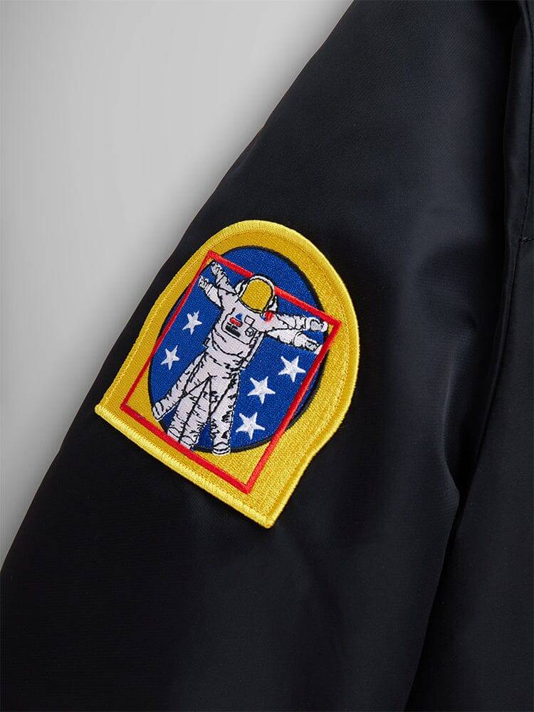 Куртка / Бомбер утепленный мужской ''NASA MA-1 Gen II'' (Black) Alpha Industries