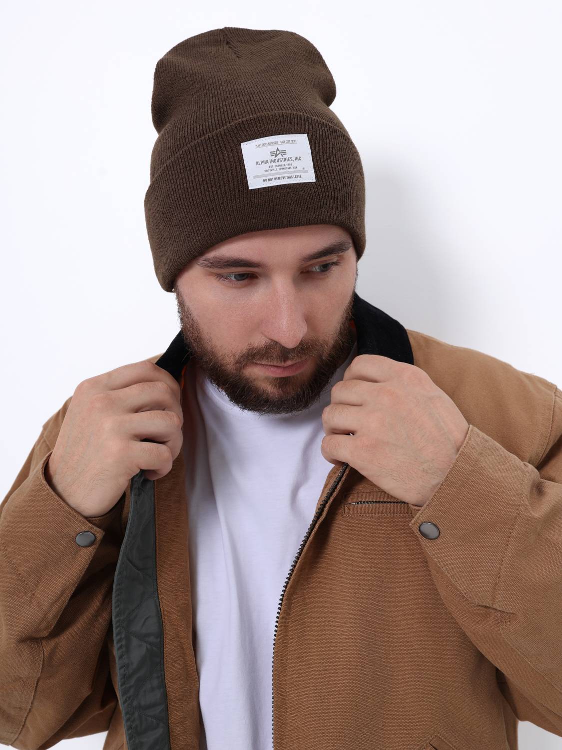 Шапка "Essential Beanie" (Espresso) Alpha Industries