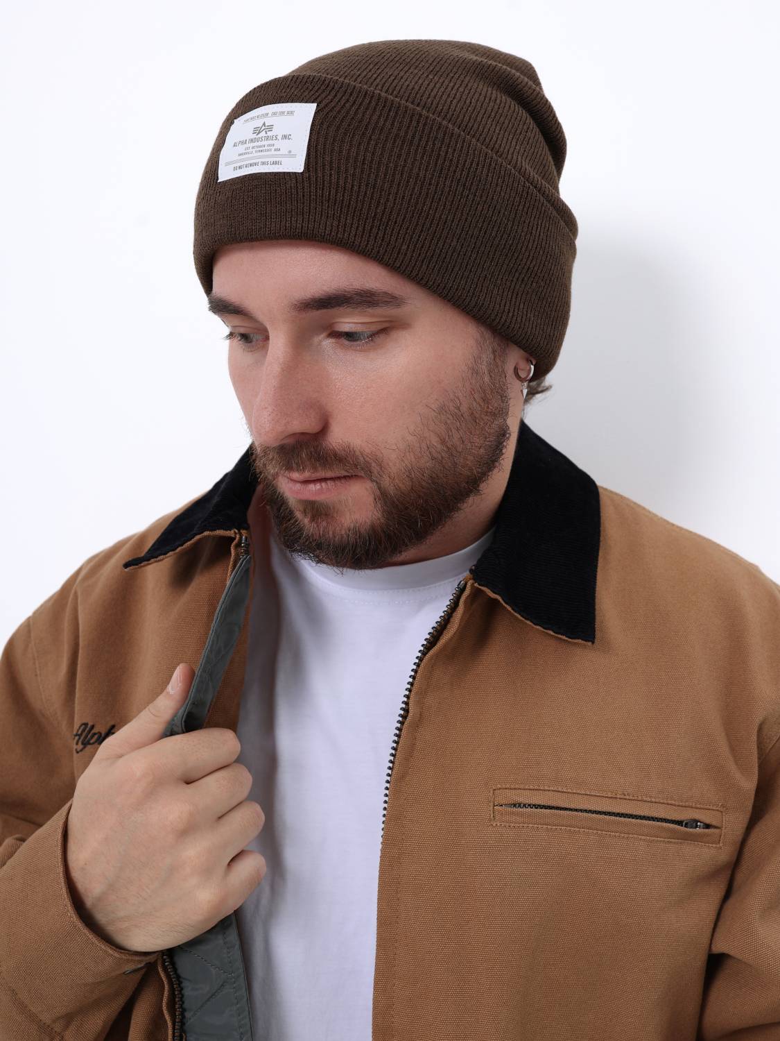 Шапка "Essential Beanie" (Espresso) Alpha Industries