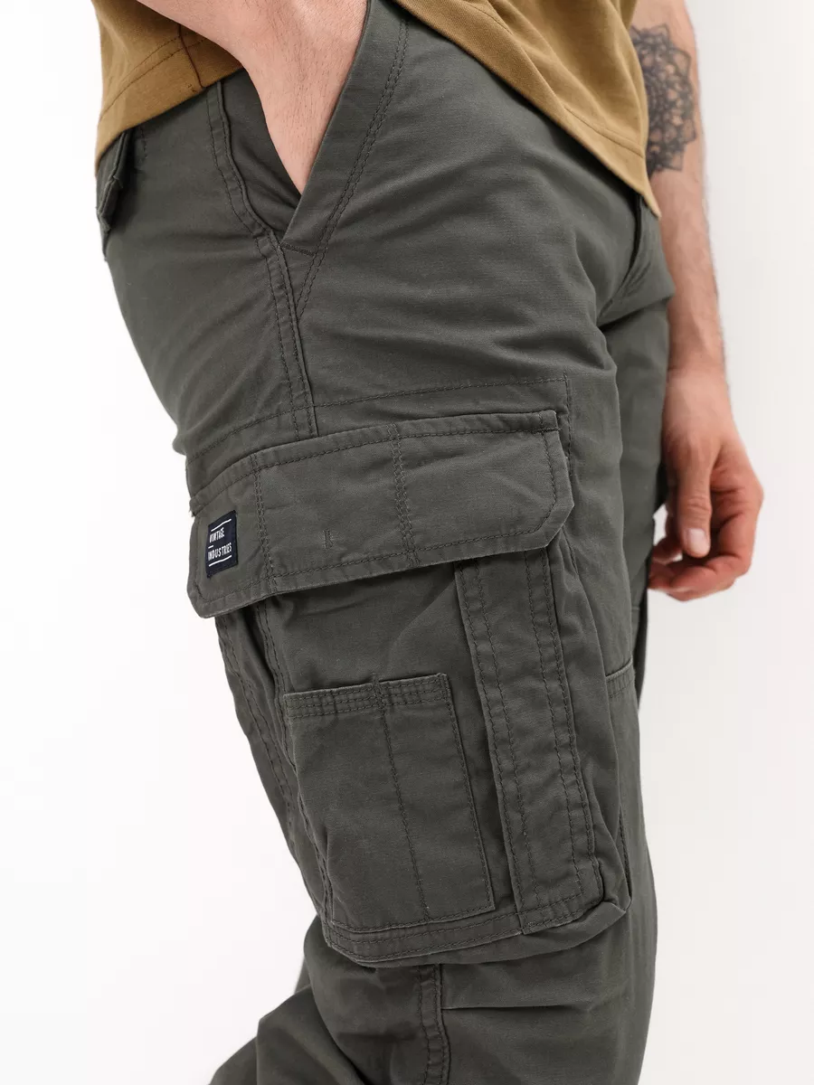 Брюки карго мужские "Reef'' (Olive) Vintage Industries