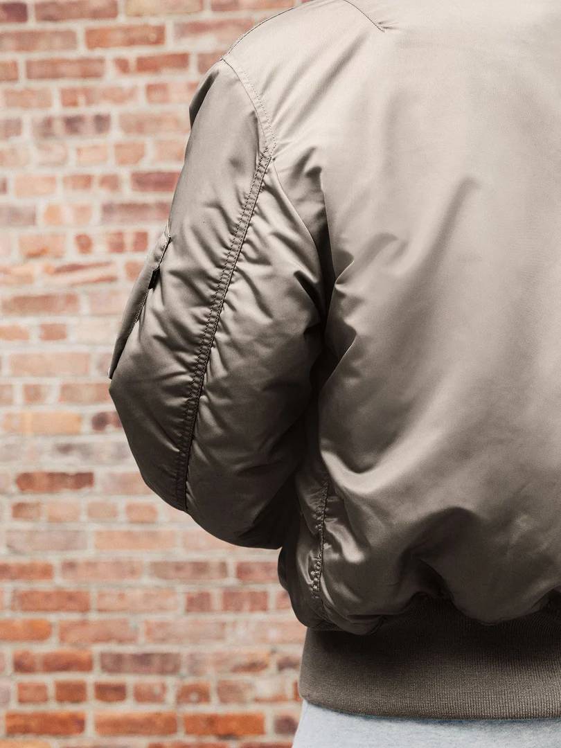 Куртка / Бомбер утепленный мужской ''MA-1'' (Vintage Grey) Alpha Industries