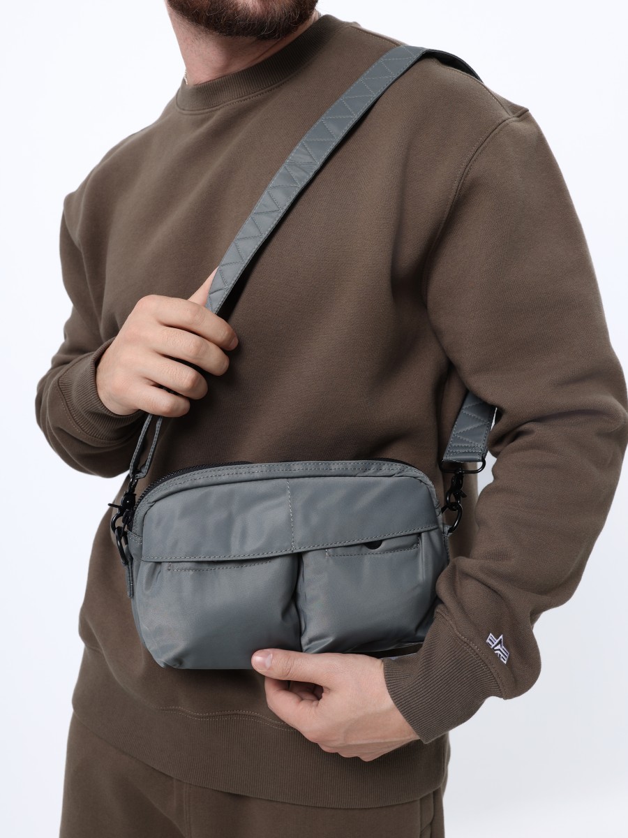 Сумка через плечо "Nylon Messenger Bag" (Field Gray) Alpha Industries