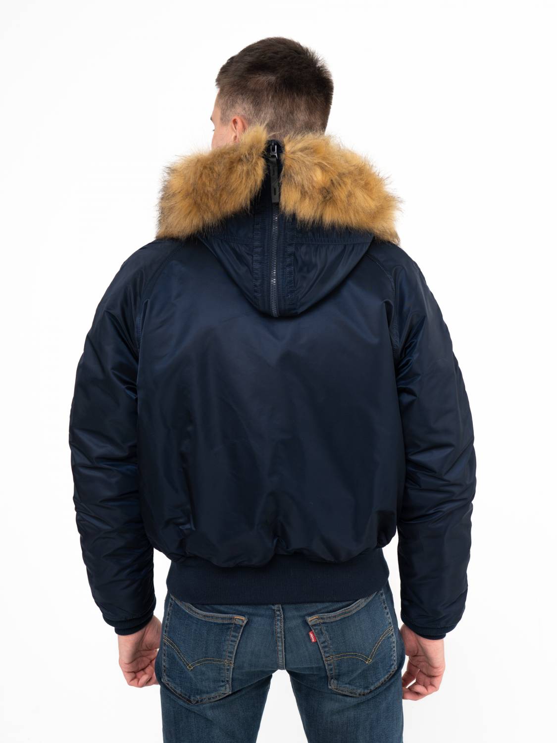 Куртка / Парка теплая мужская "N-2B" (Replica Blue) Alpha Industries