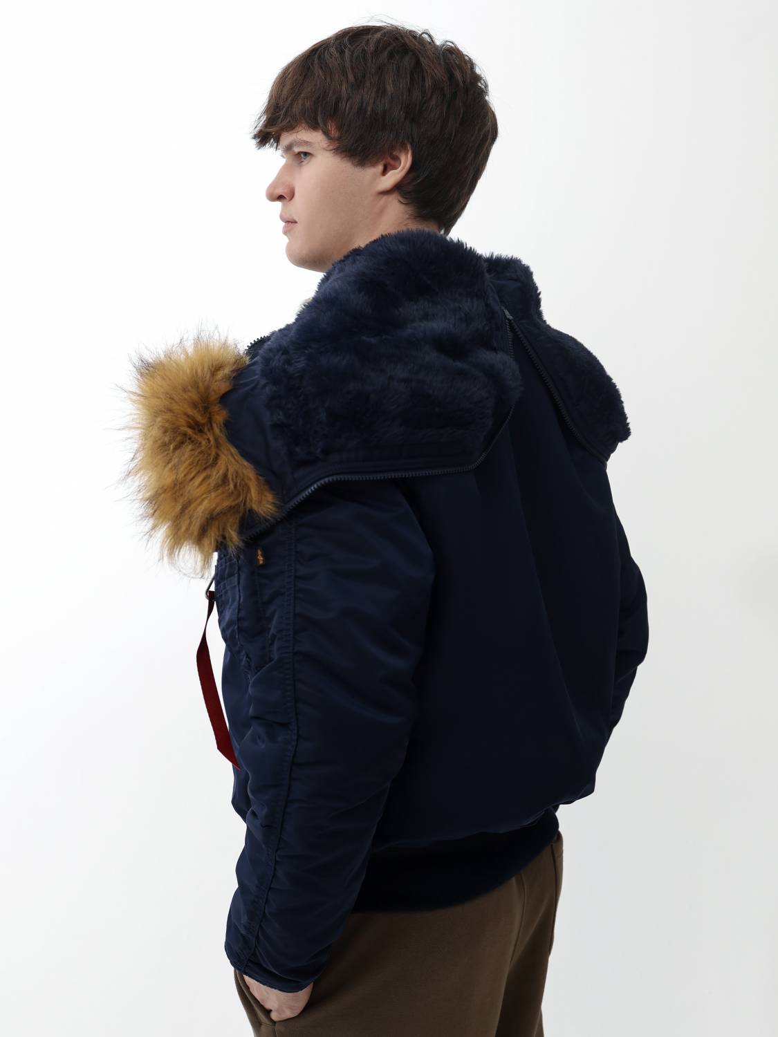 Куртка / Парка теплая мужская "N-2B" (Replica Blue) Alpha Industries