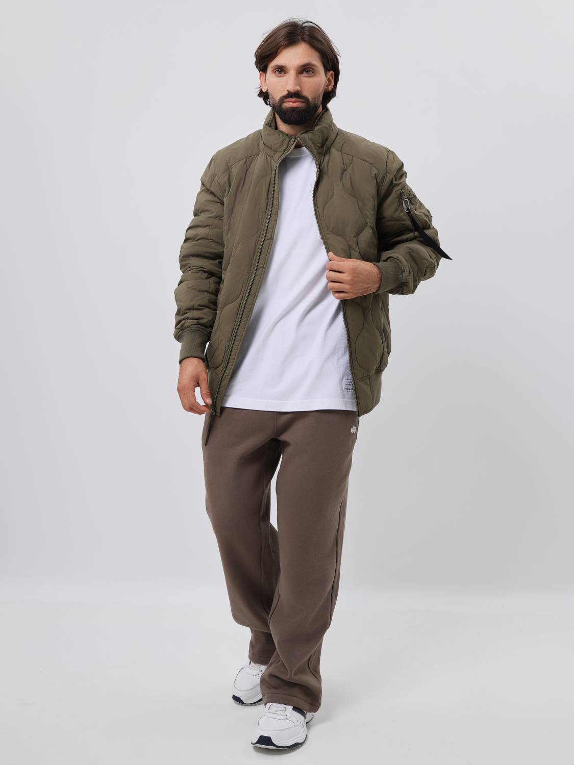 Пуховик / Куртка утепленная мужская "Lightweight Down" (OG-107 Green) Alpha Industries