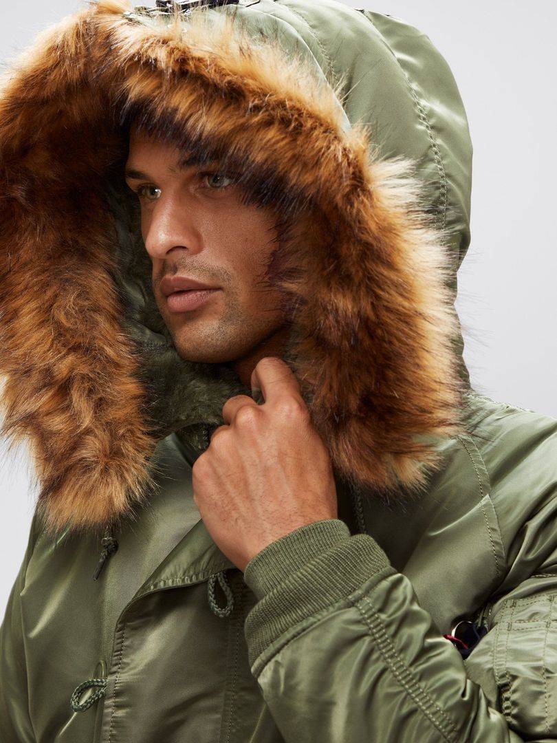 Куртка / Парка теплая мужская "N-2B" (Sage) Alpha Industries
