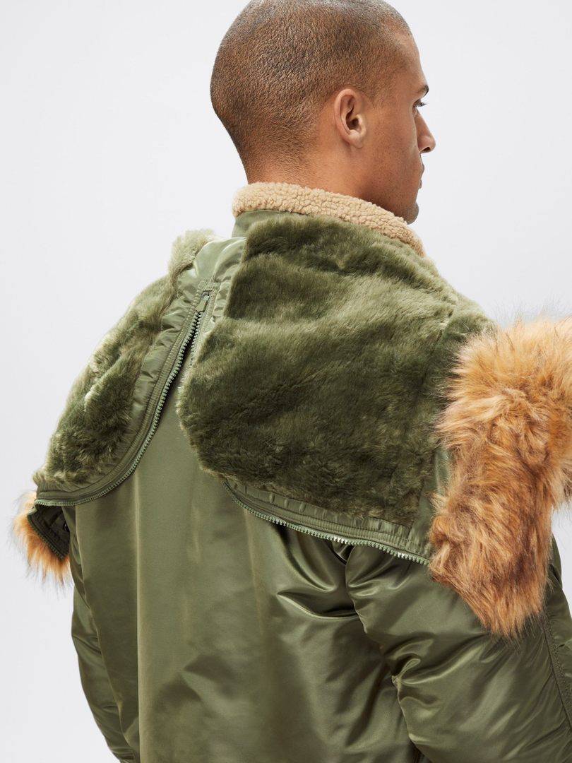 Куртка / Парка теплая мужская "N-2B" (Sage) Alpha Industries