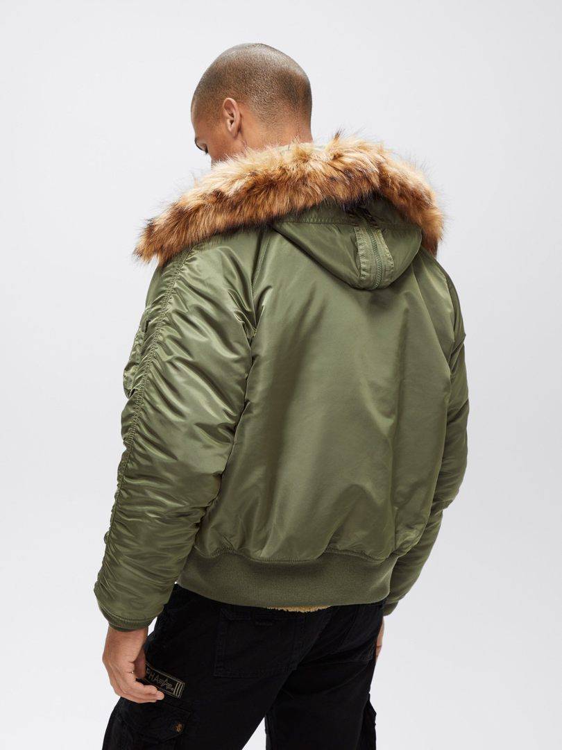 Куртка / Парка теплая мужская "N-2B" (Sage) Alpha Industries