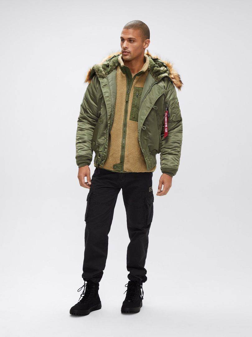 Куртка / Парка теплая мужская "N-2B" (Sage) Alpha Industries