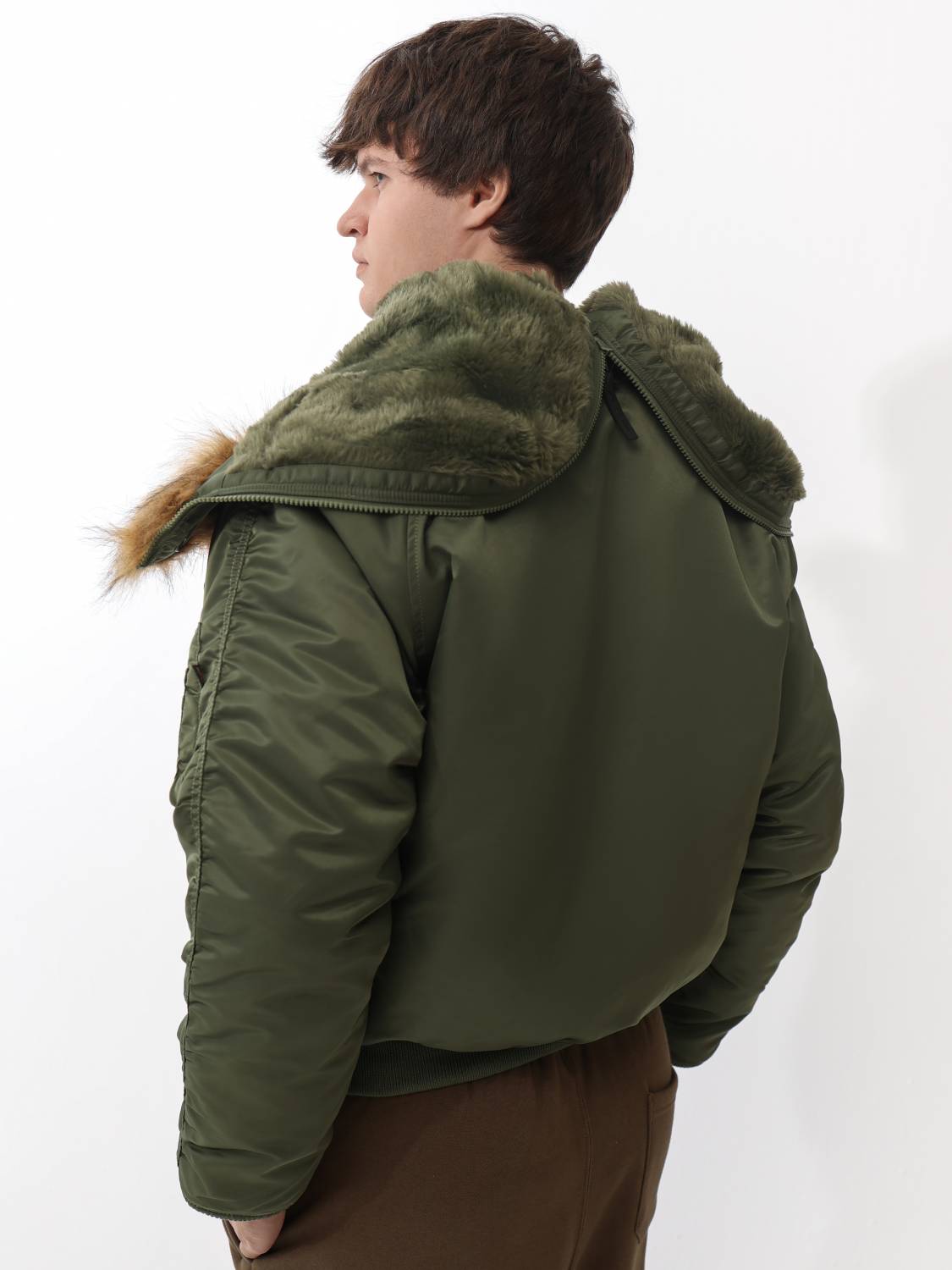Куртка / Парка теплая мужская "N-2B" (Sage) Alpha Industries