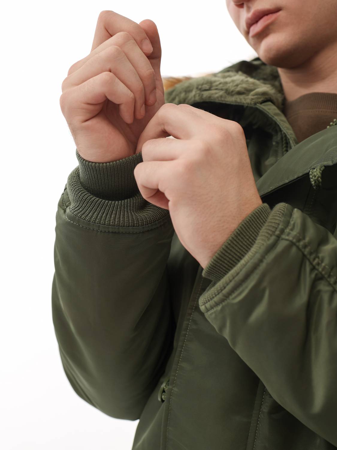 Куртка / Парка теплая мужская "N-2B" (Sage) Alpha Industries