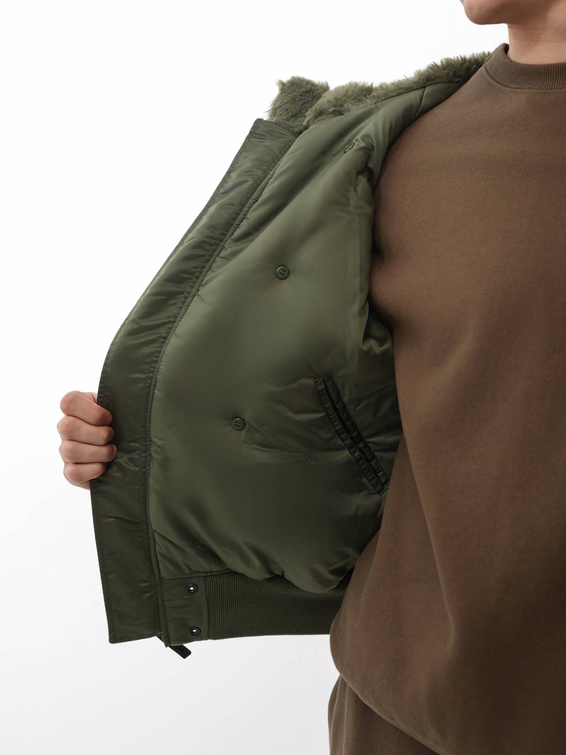 Куртка / Парка теплая мужская "N-2B" (Sage) Alpha Industries