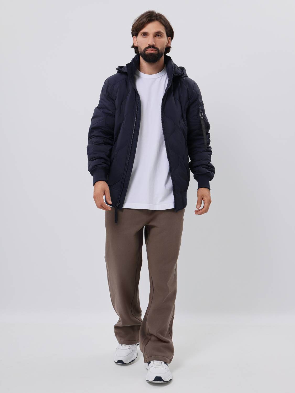Пуховик / Куртка утепленная мужская "Lightweight Down" (Replica Blue) Alpha Industries