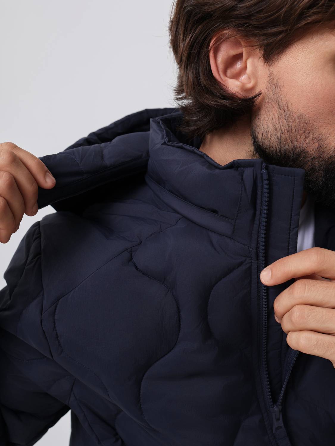 Пуховик / Куртка утепленная мужская "Lightweight Down" (Replica Blue) Alpha Industries