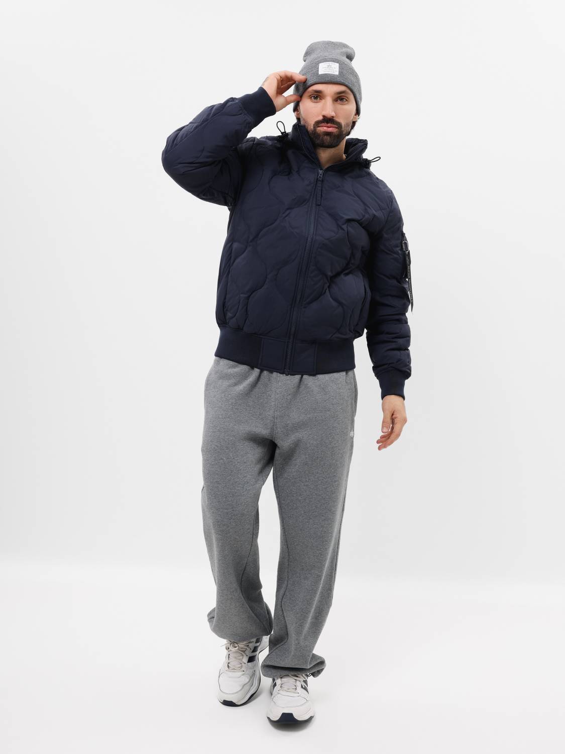 Пуховик / Куртка утепленная мужская "Lightweight Down" (Replica Blue) Alpha Industries
