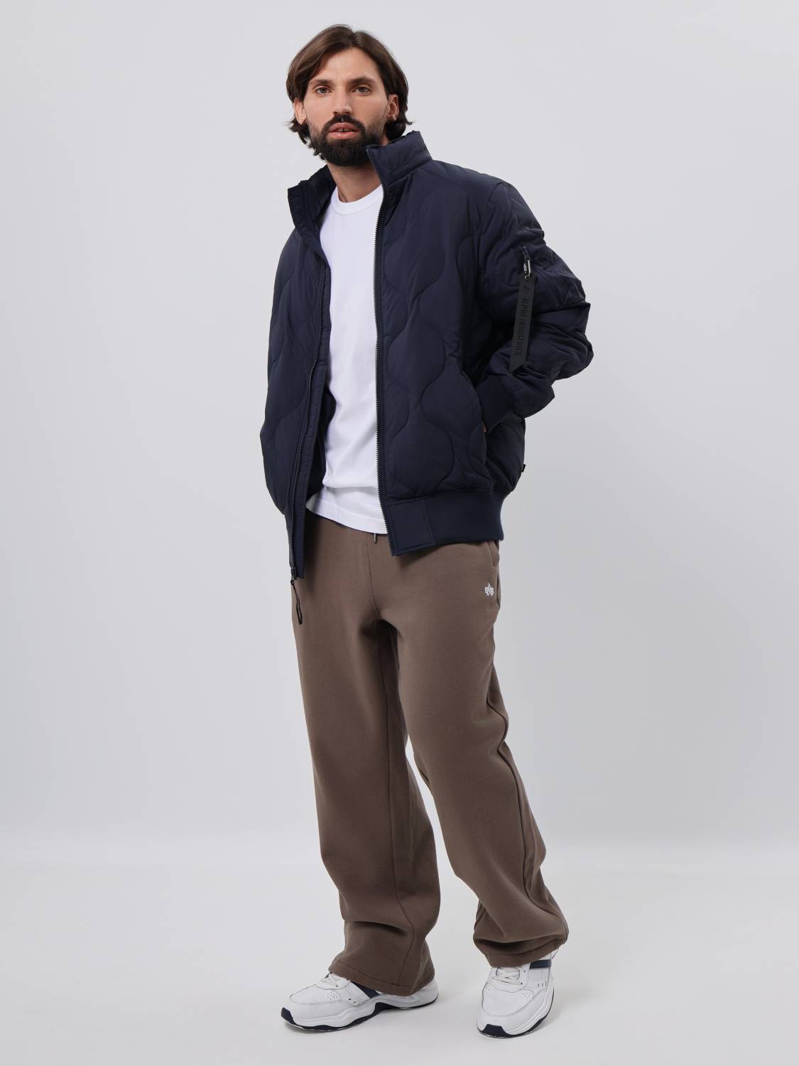 Пуховик / Куртка утепленная мужская "Lightweight Down" (Replica Blue) Alpha Industries