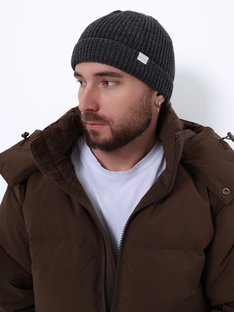 Шапка ''Essential Watch Cap" (Dark Charcoal Heather) Alpha Industries