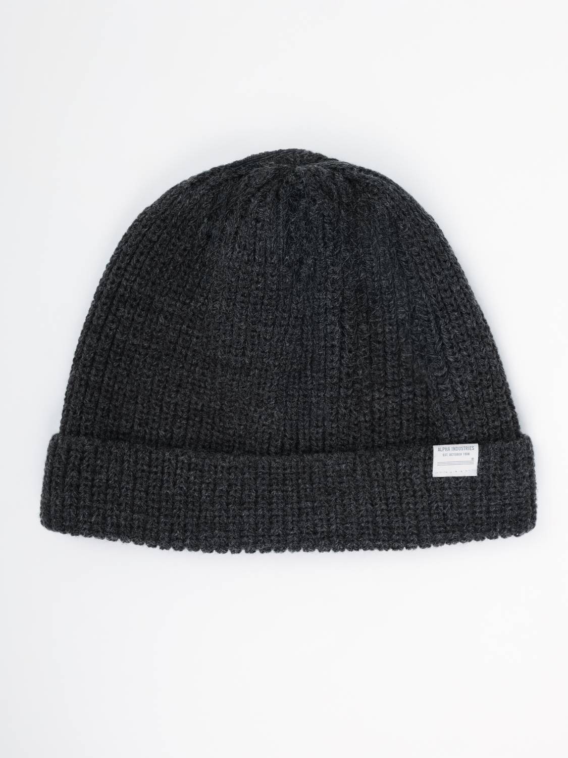 Шапка ''Essential Watch Cap" (Dark Charcoal Heather) Alpha Industries