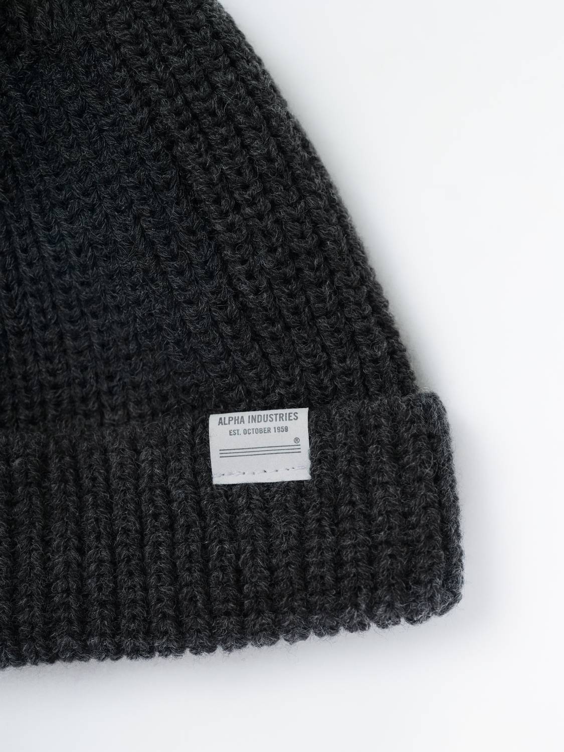 Шапка ''Essential Watch Cap" (Dark Charcoal Heather) Alpha Industries
