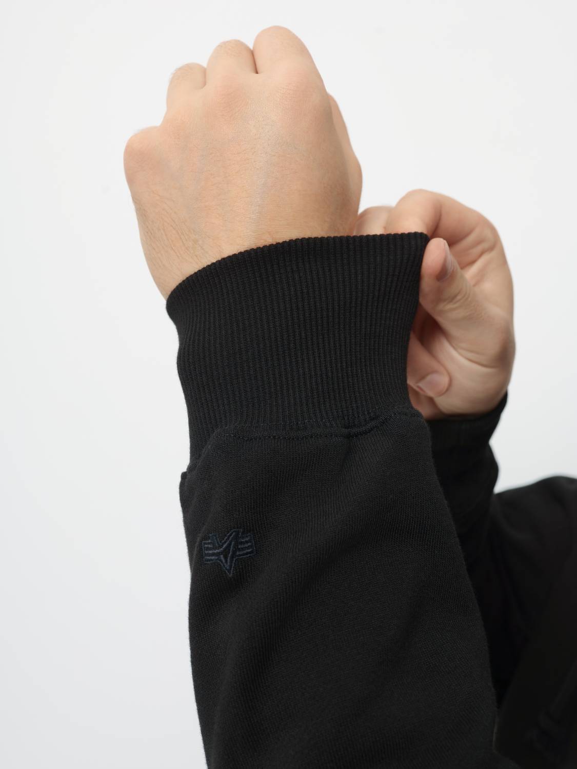 Худи / Толстовка на молнии "Utility Pocket Full Zip Up" (Black) Alpha Industries