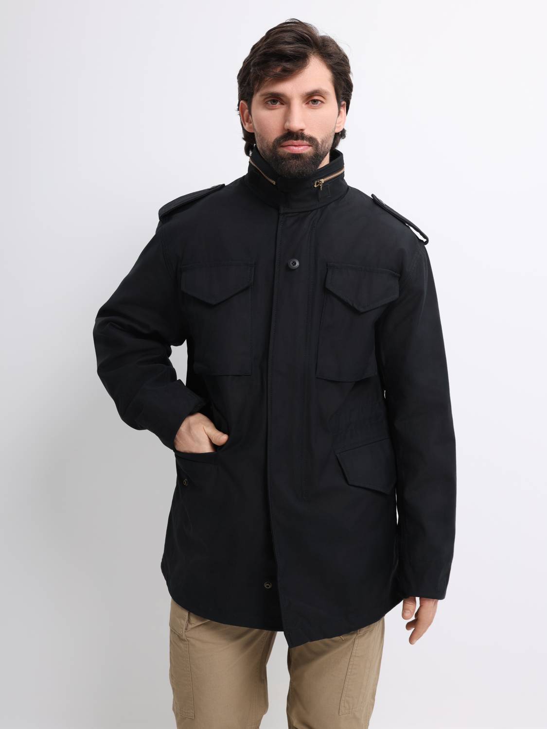 Куртка мужская "M-65" (Black) Alpha Industries