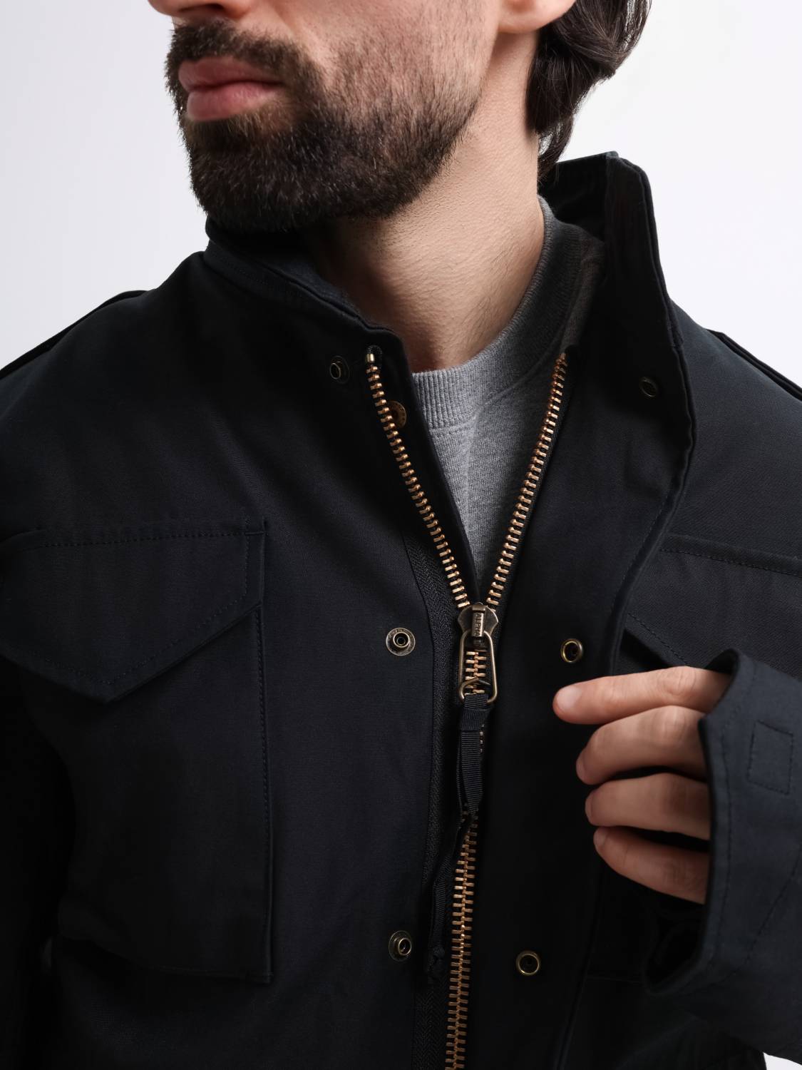 Куртка мужская "M-65" (Black) Alpha Industries