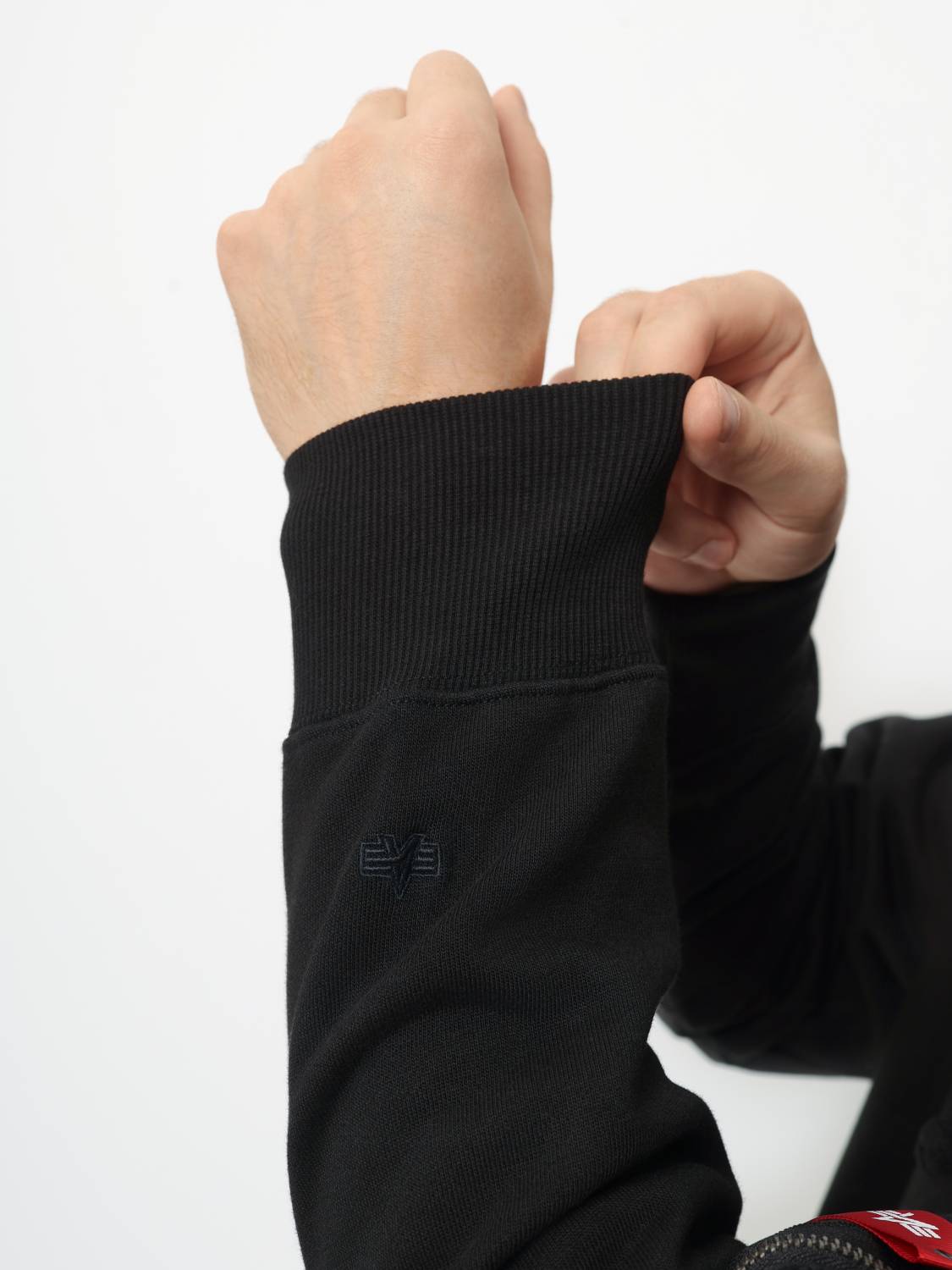 Худи / Толстовка "Utility Pocket Hoodie" (Black) Alpha Industries