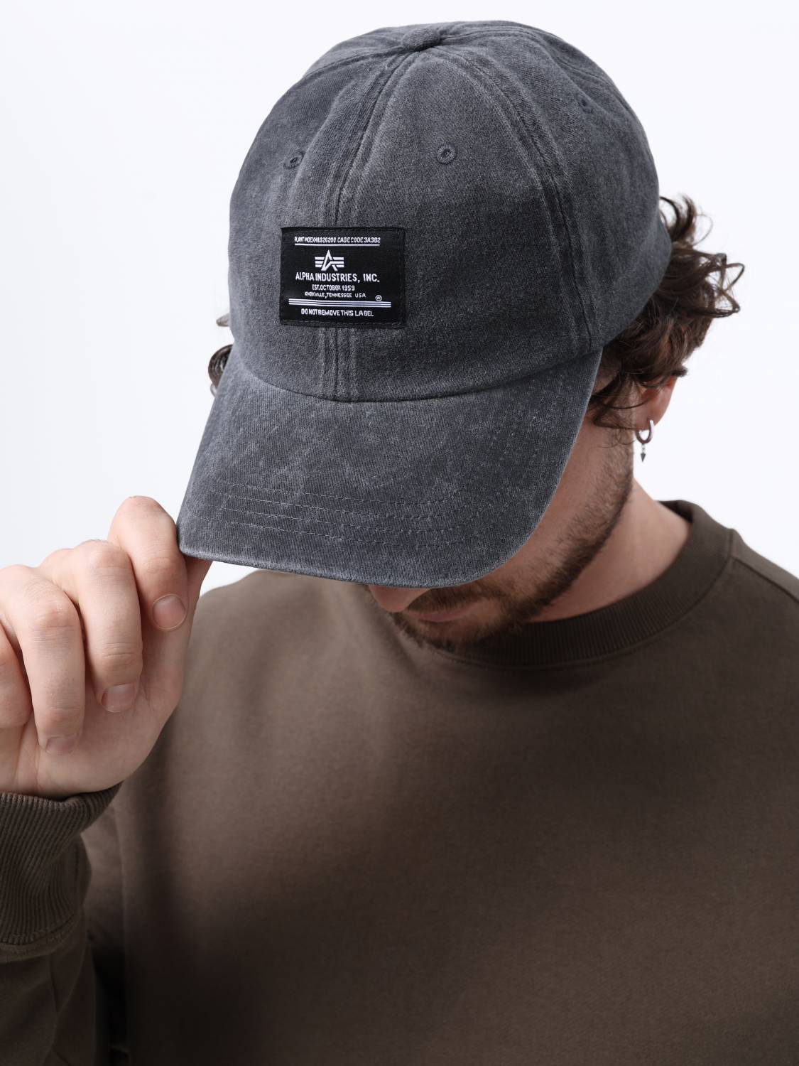 Кепка / Бейсболка ''Battlewash Cap'' (Black) Alpha Industries
