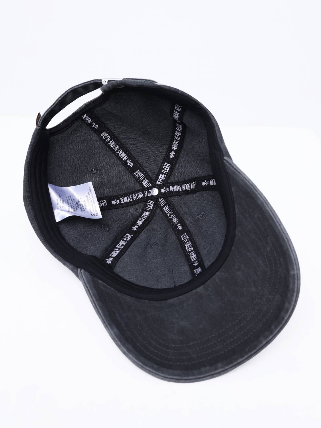 Кепка / Бейсболка ''Battlewash Cap'' (Black) Alpha Industries