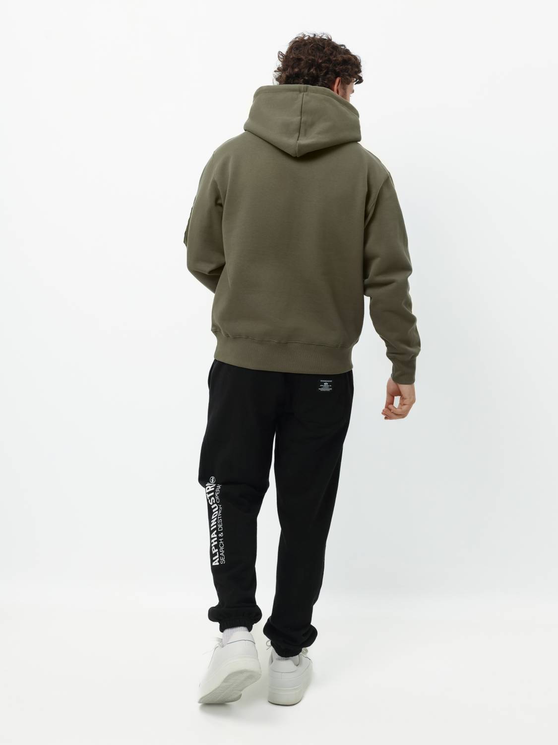 Худи / Толстовка "Utility Pocket Hoodie" (OG-107 Green) Alpha Industries