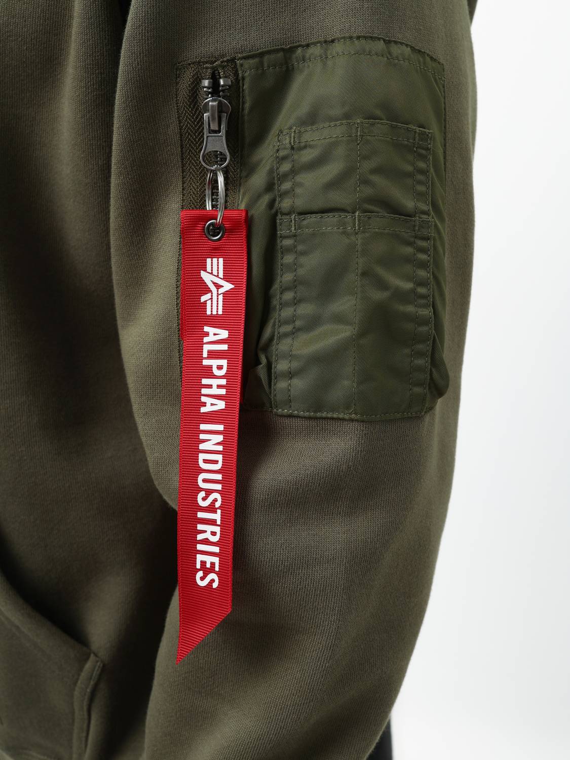 Худи / Толстовка "Utility Pocket Hoodie" (OG-107 Green) Alpha Industries