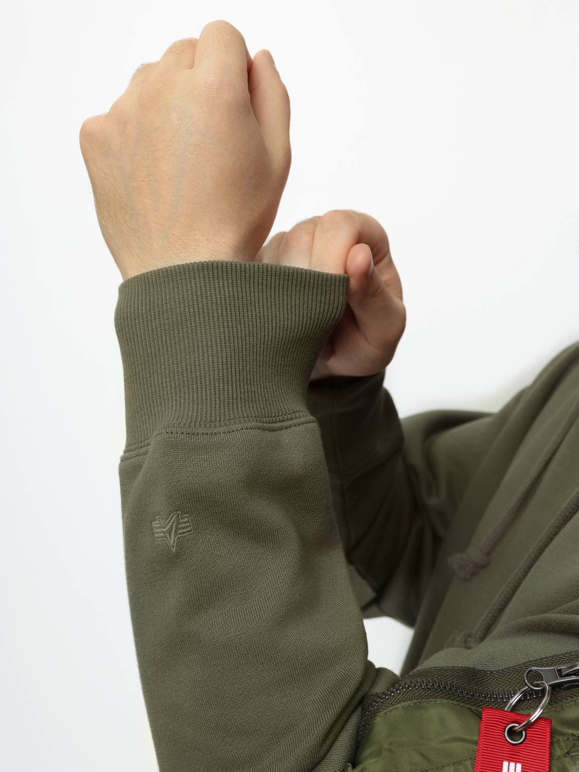 Худи / Толстовка "Utility Pocket Hoodie" (OG-107 Green) Alpha Industries