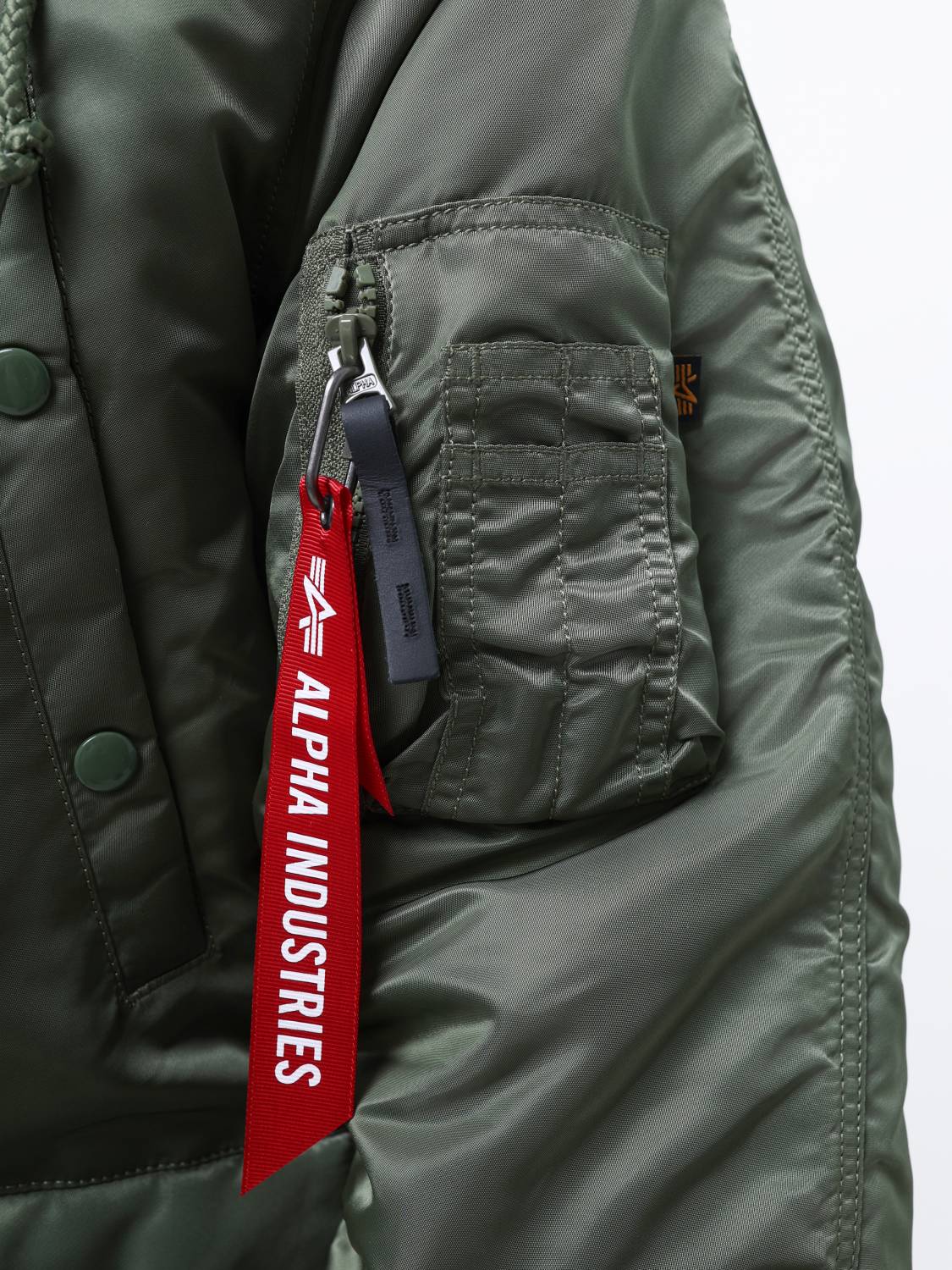 Куртка / Парка теплая мужская "N-3B" (Sage Green) Alpha Industries