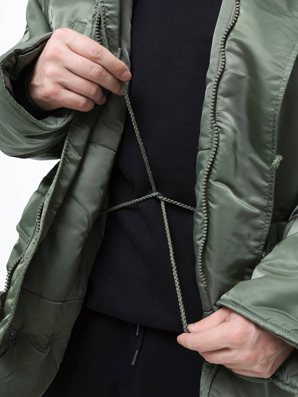 Куртка / Парка теплая мужская "N-3B" (Sage Green) Alpha Industries