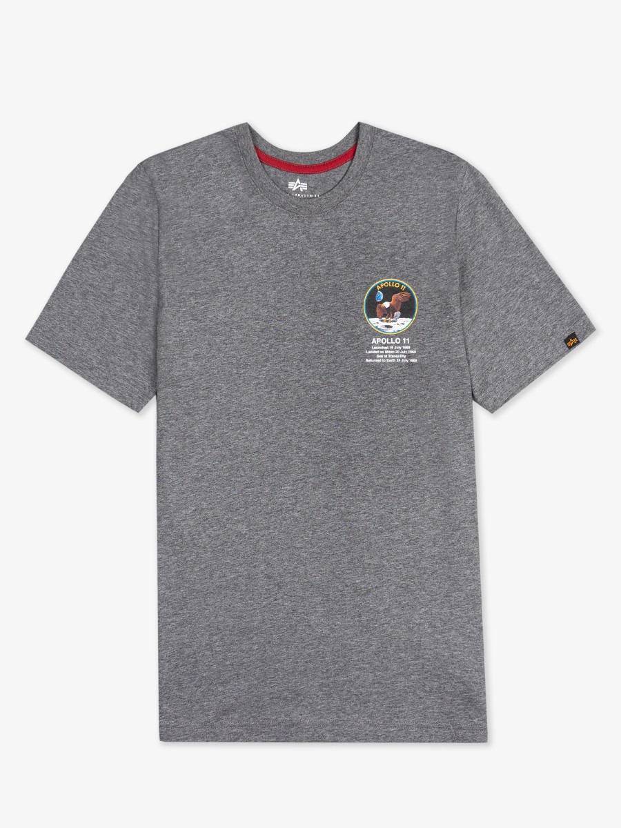 Футболка "Apollo II" (Medium Charcoal Heather) Alpha Industries