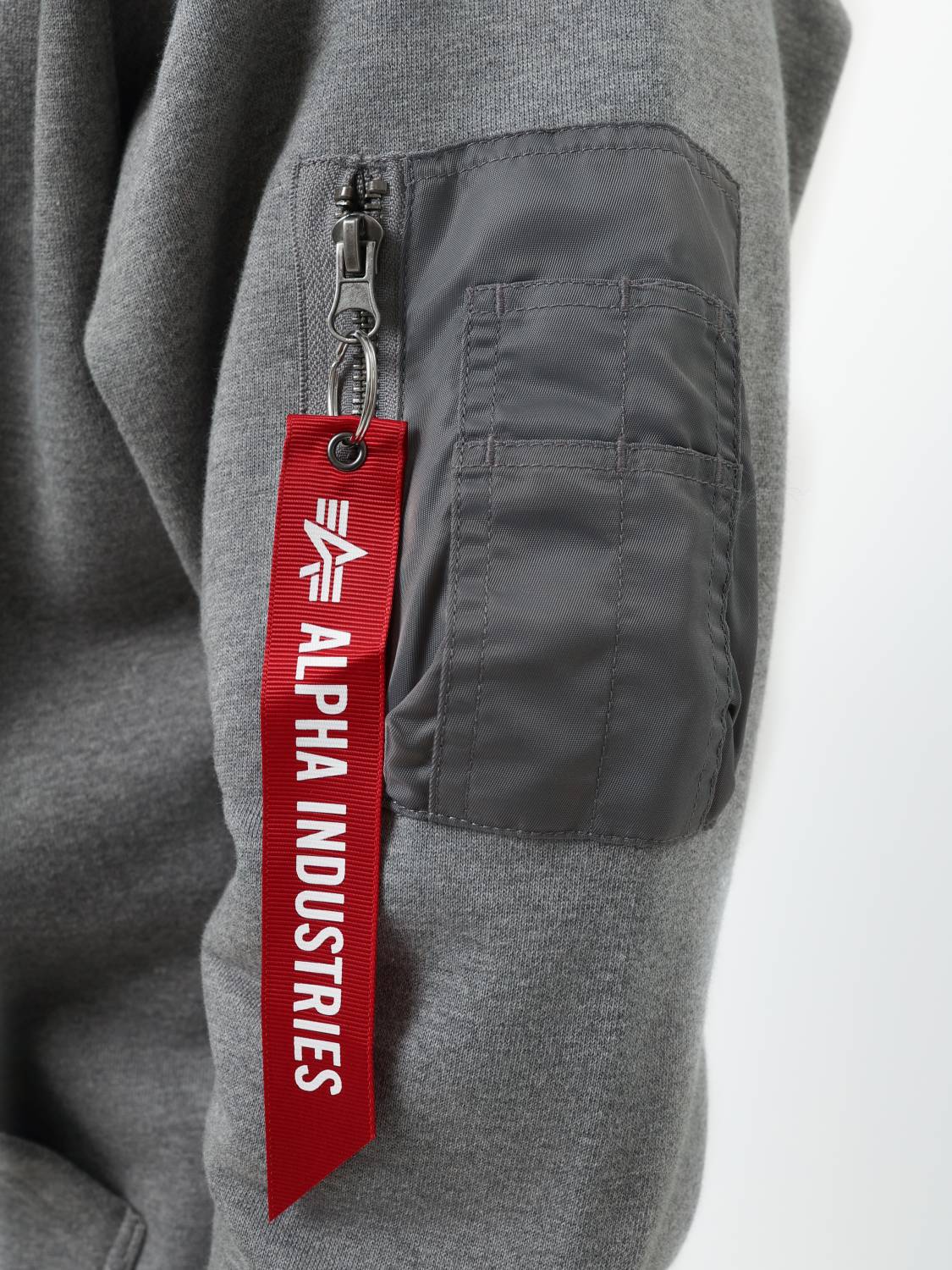 Худи / Толстовка "Utility Pocket Hoodie" (Medium Charcoal Heather) Alpha Industries