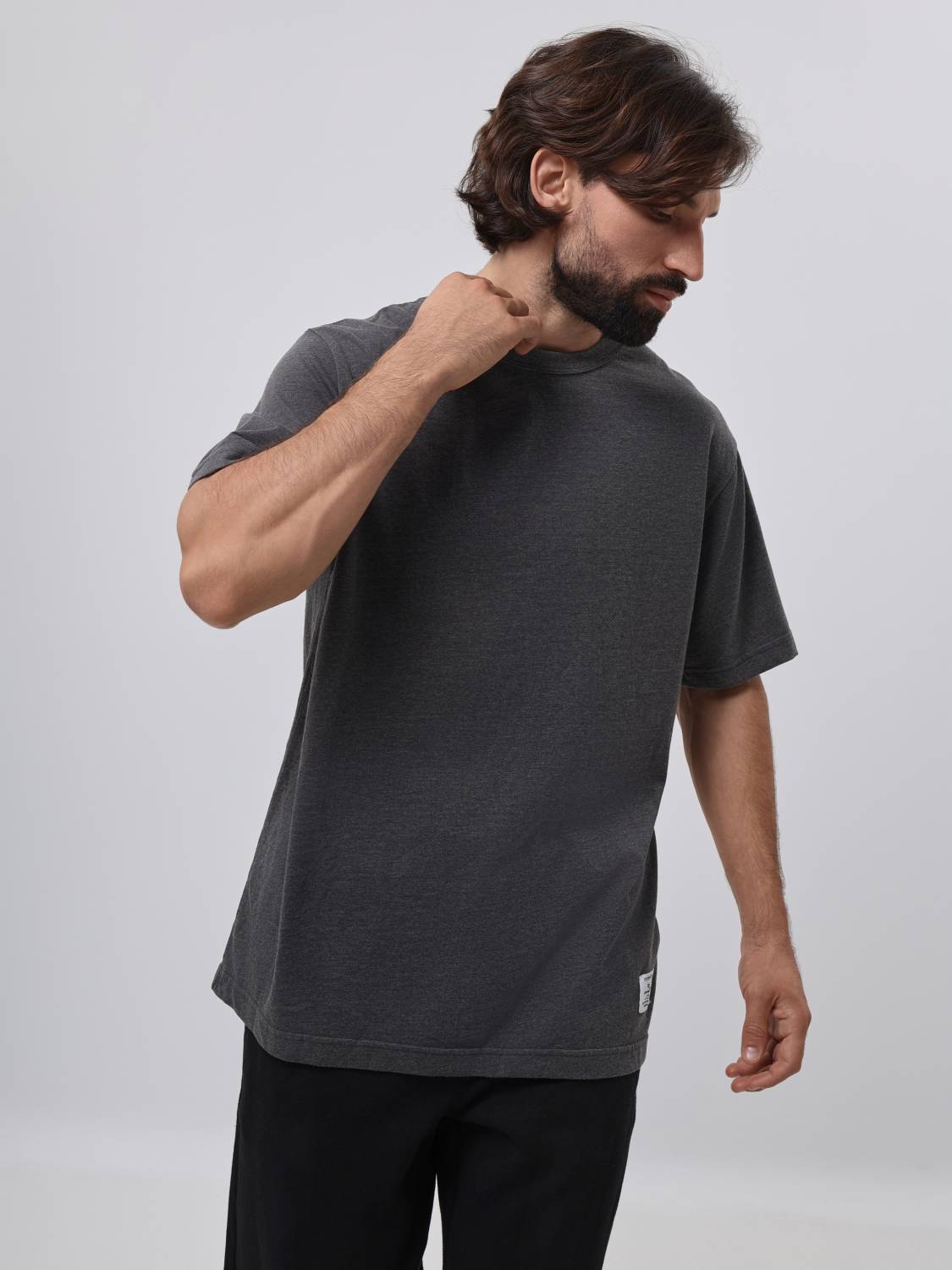 Футболка "Essential Tee Gen II" (Dark Charcoal Heather) Alpha Industries
