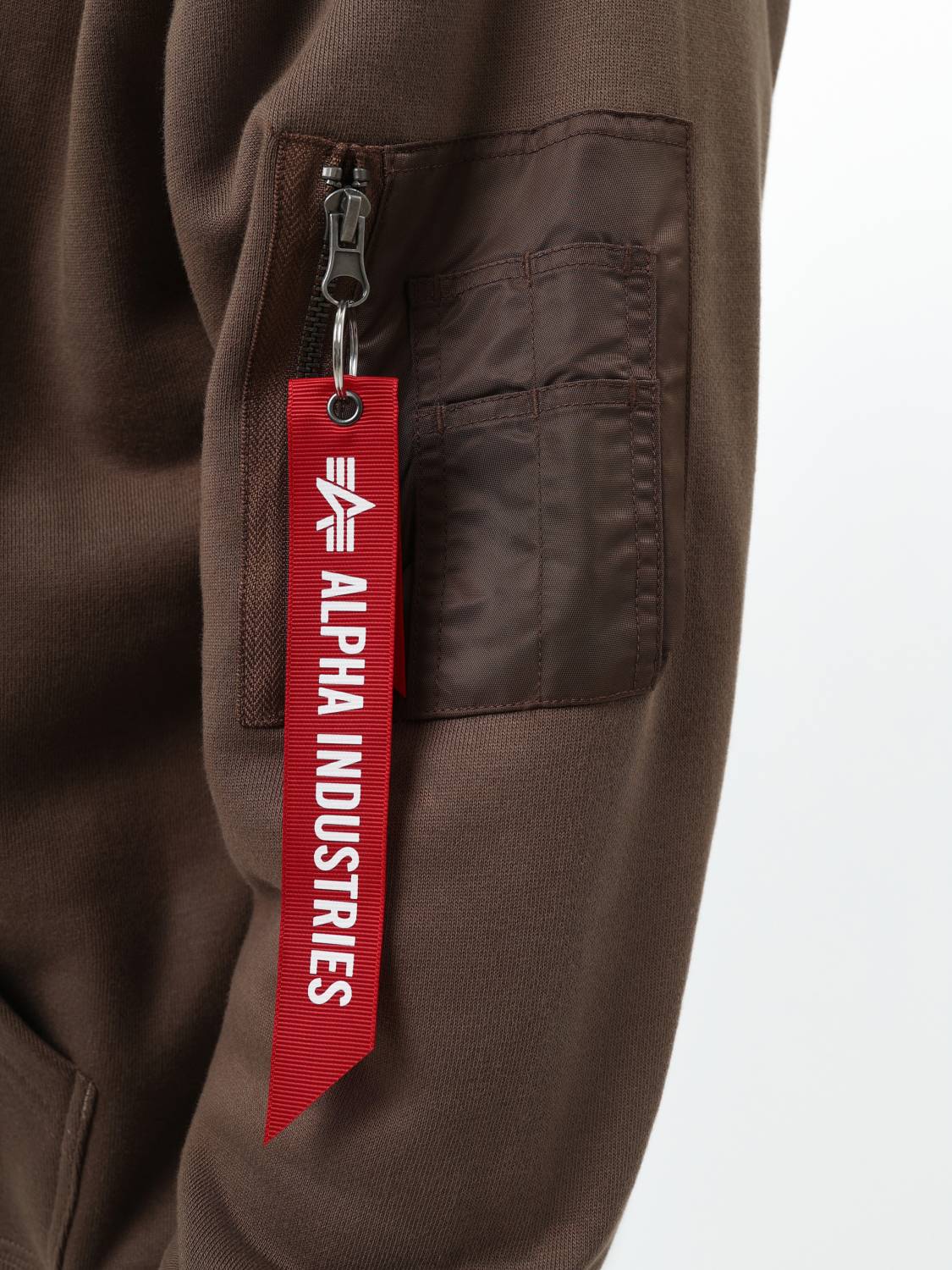 Худи / Толстовка "Utility Pocket Hoodie" (Espresso) Alpha Industries