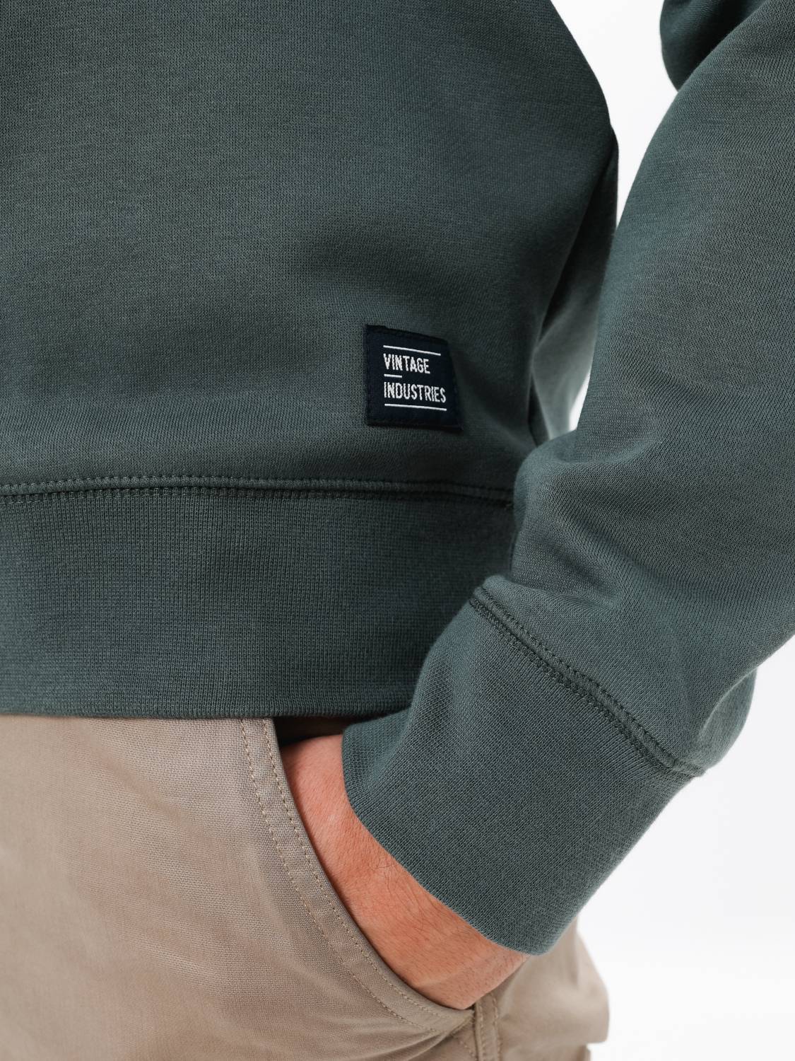 Свитшот / Толстовка "Greeley" (Mid Grey) Vintage Industries