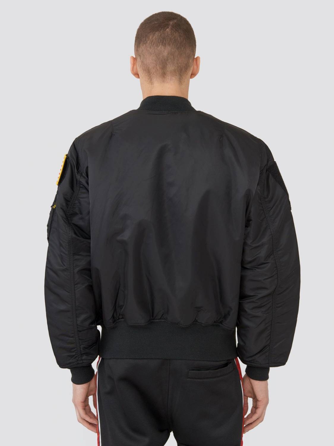 Куртка / Бомбер утепленный мужской ''MA-1 Flex'' (Black) Alpha Industries 