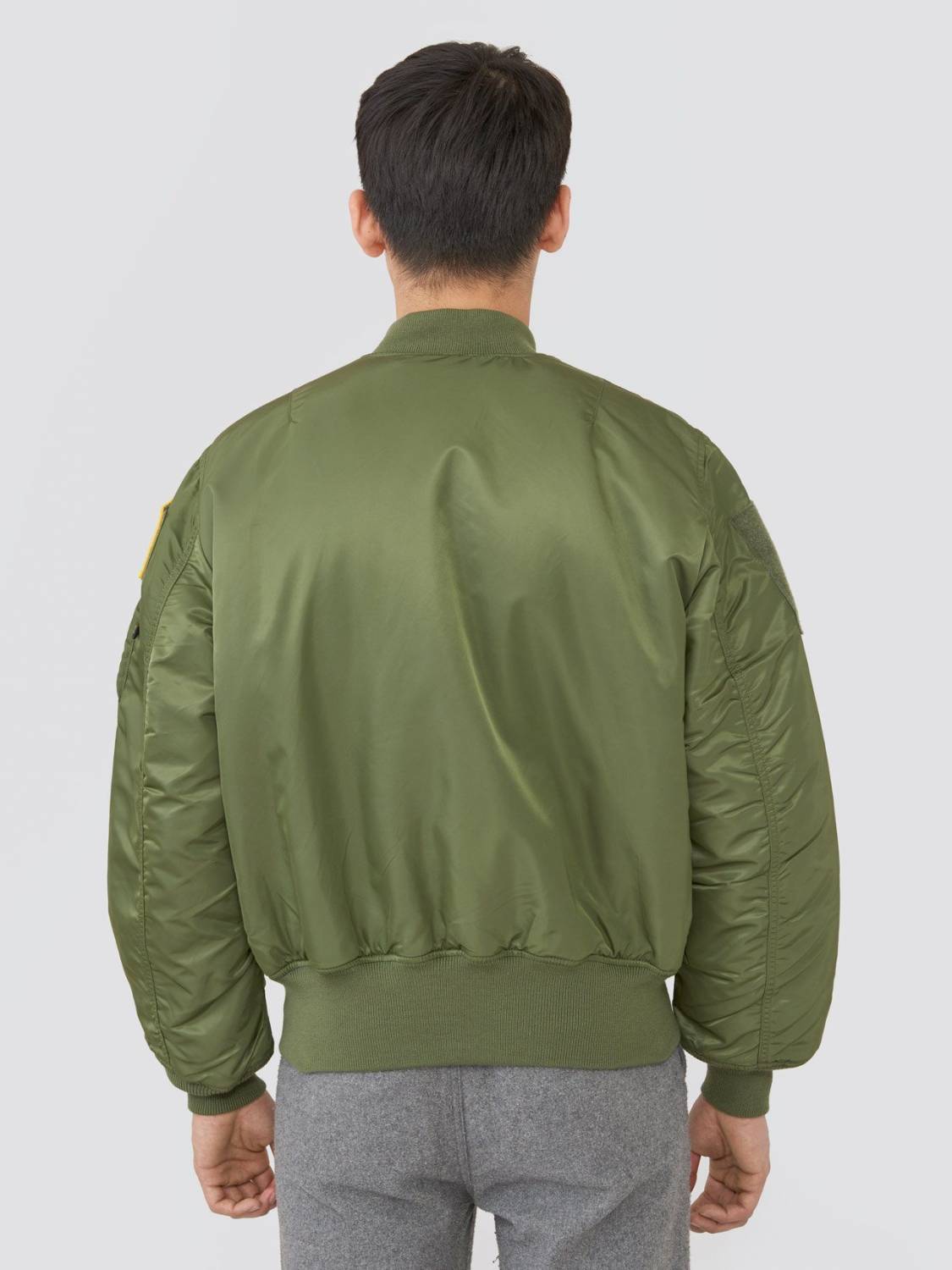 Куртка / Бомбер утепленный мужской ''MA-1 Flex'' (Sage Green) Alpha Industries 