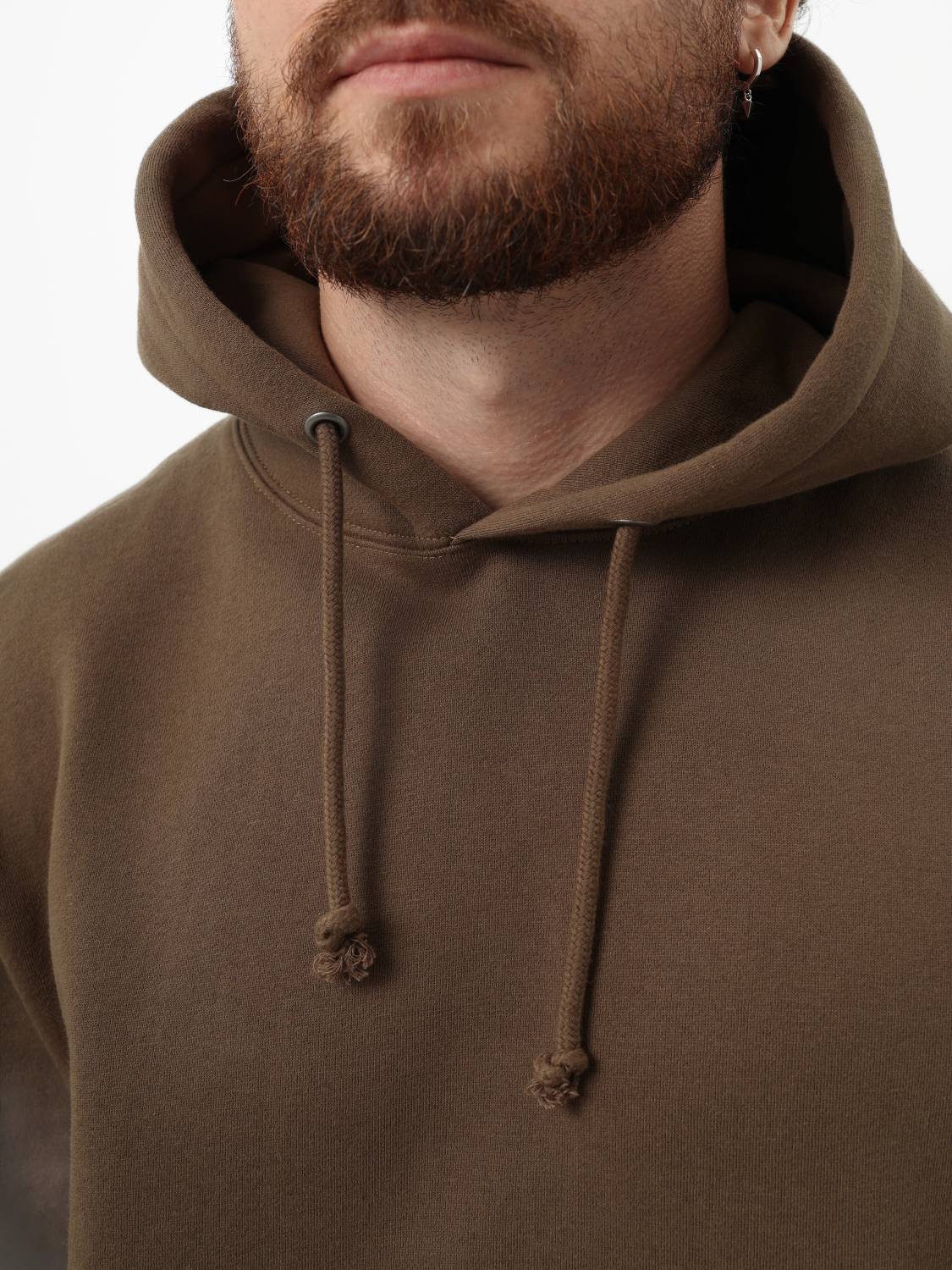 Худи / Толстовка "Essential Hoodie" (Espresso) Alpha Industries