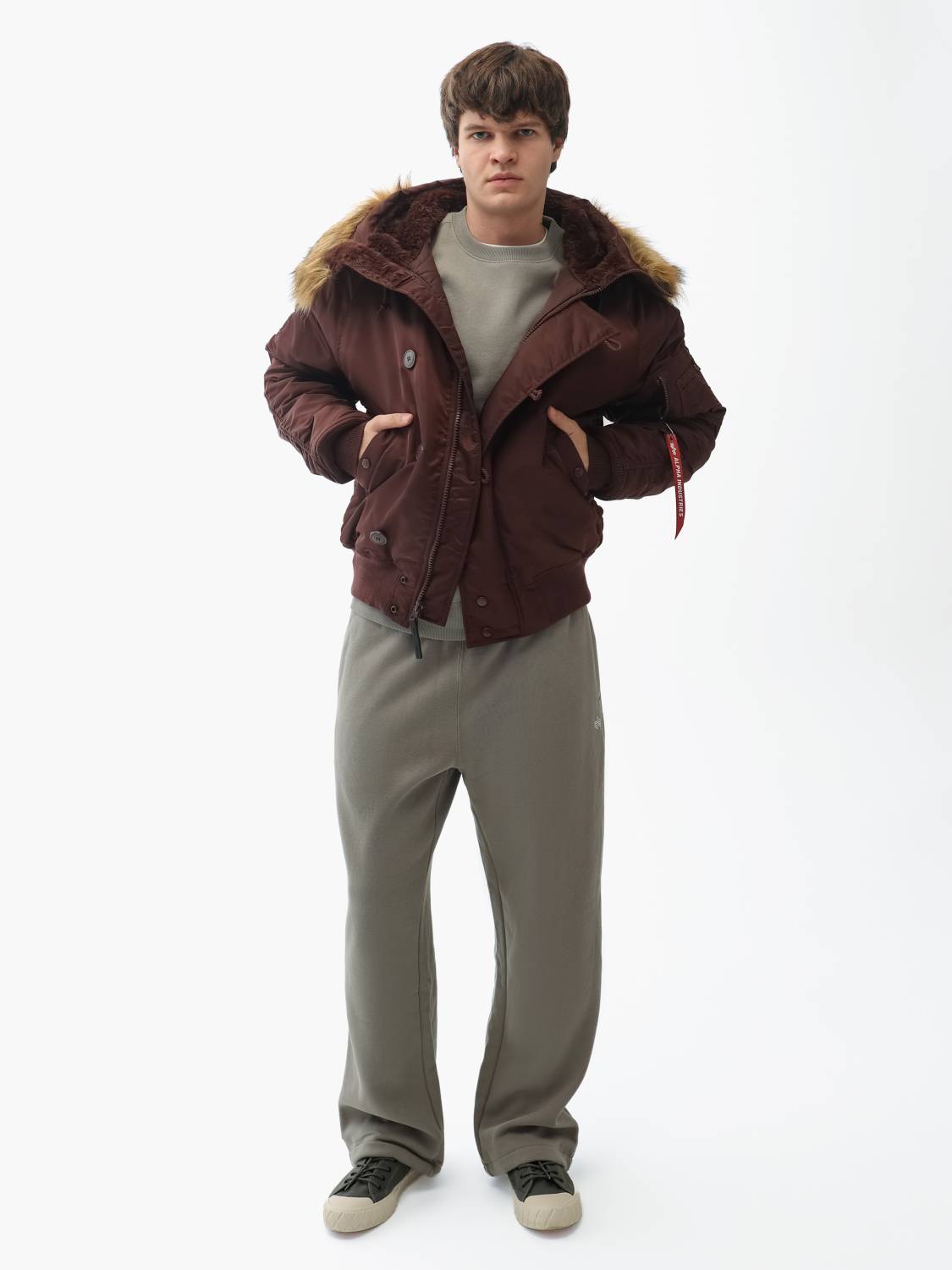 Куртка / Парка теплая мужская "N-2B" (Cocoa) Alpha Industries Куртка / Парка теплая мужская "N-2B" (Cocoa) Alpha Industries