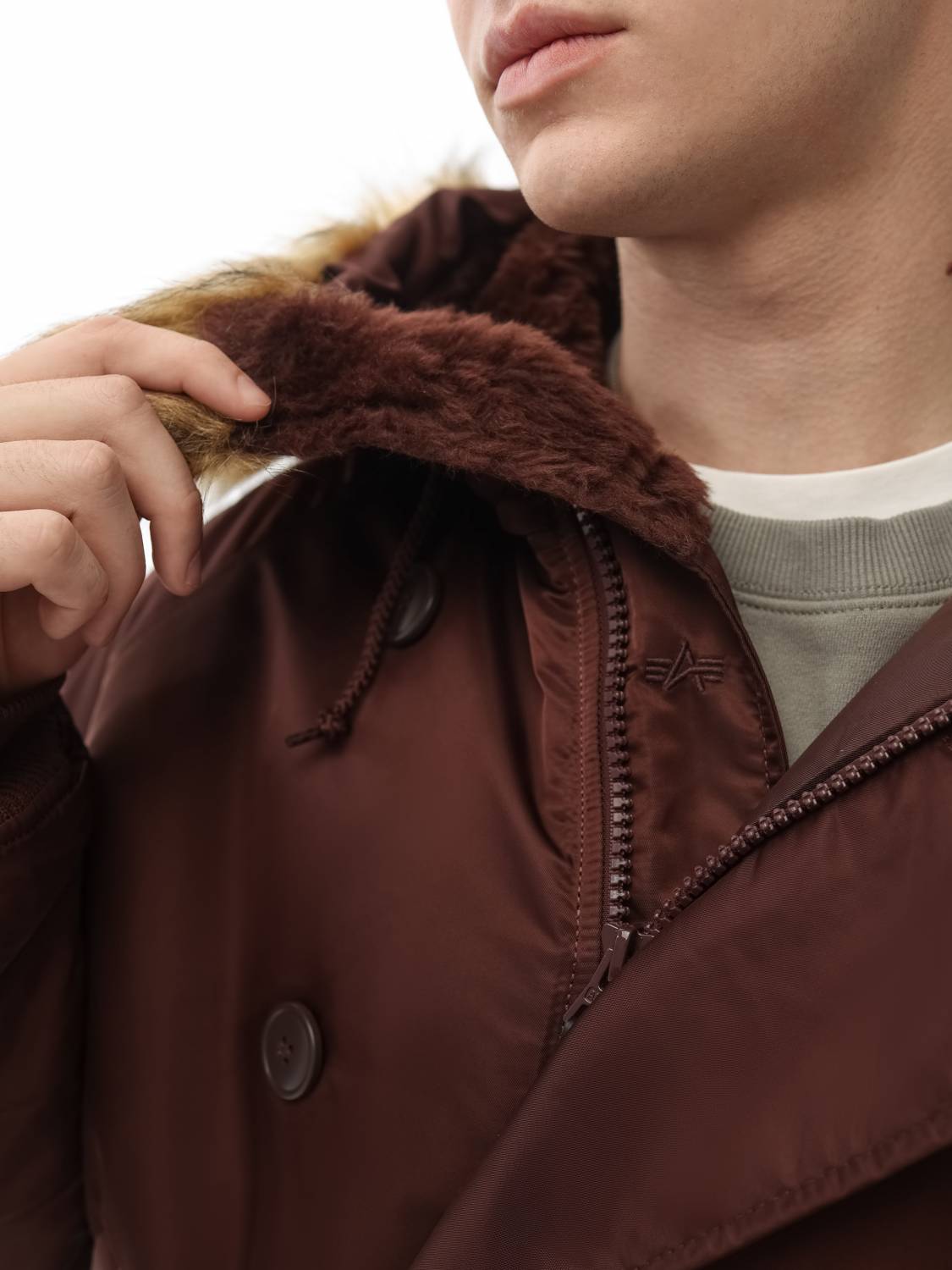 Куртка / Парка теплая мужская "N-2B" (Cocoa) Alpha Industries Куртка / Парка теплая мужская "N-2B" (Cocoa) Alpha Industries