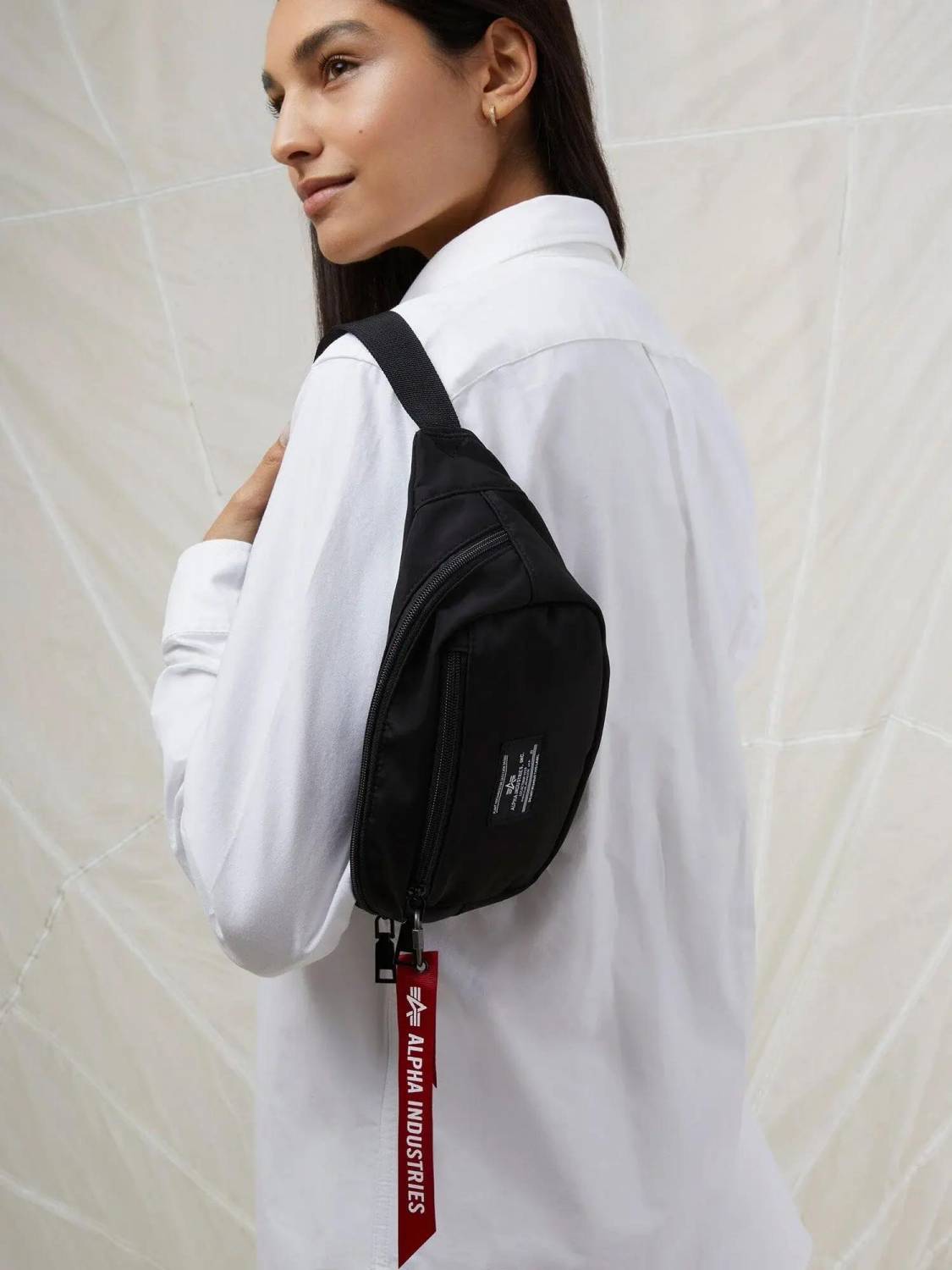 Сумка поясная "Crew Waist Bag" (Black) Alpha Industries