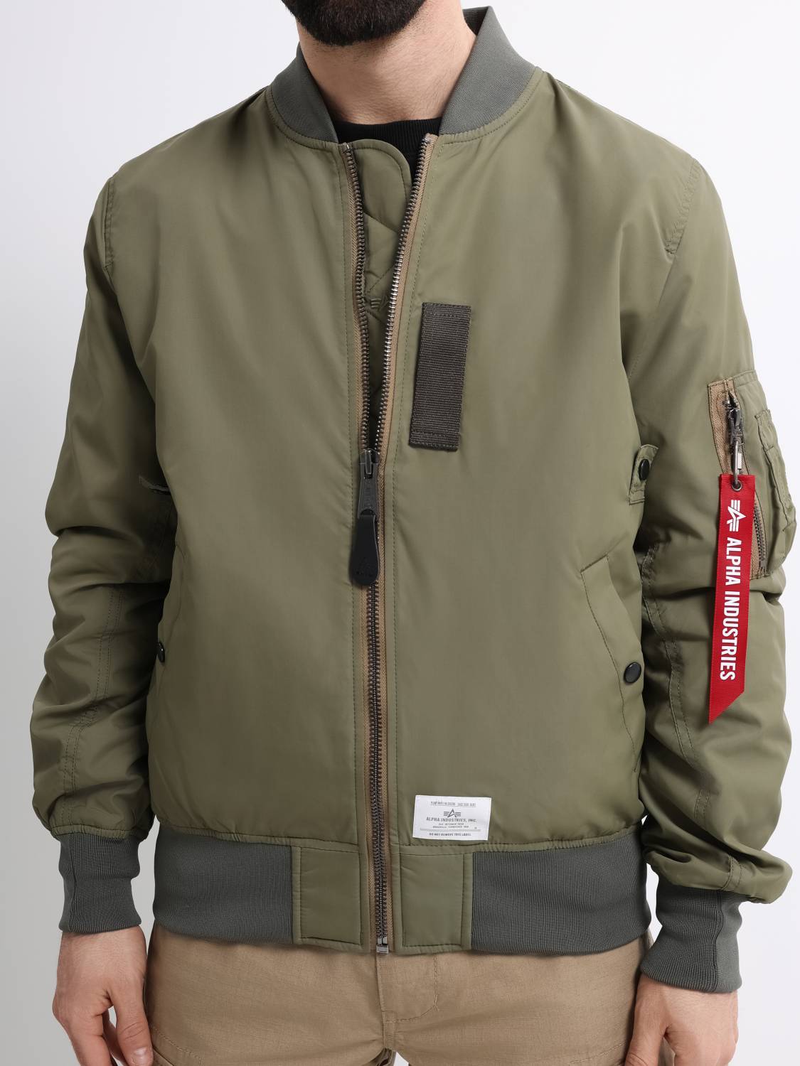 Куртка / Ветровка / Бомбер мужской "L-2B Skymaster Gen II" (Olive Green) Alpha Industries