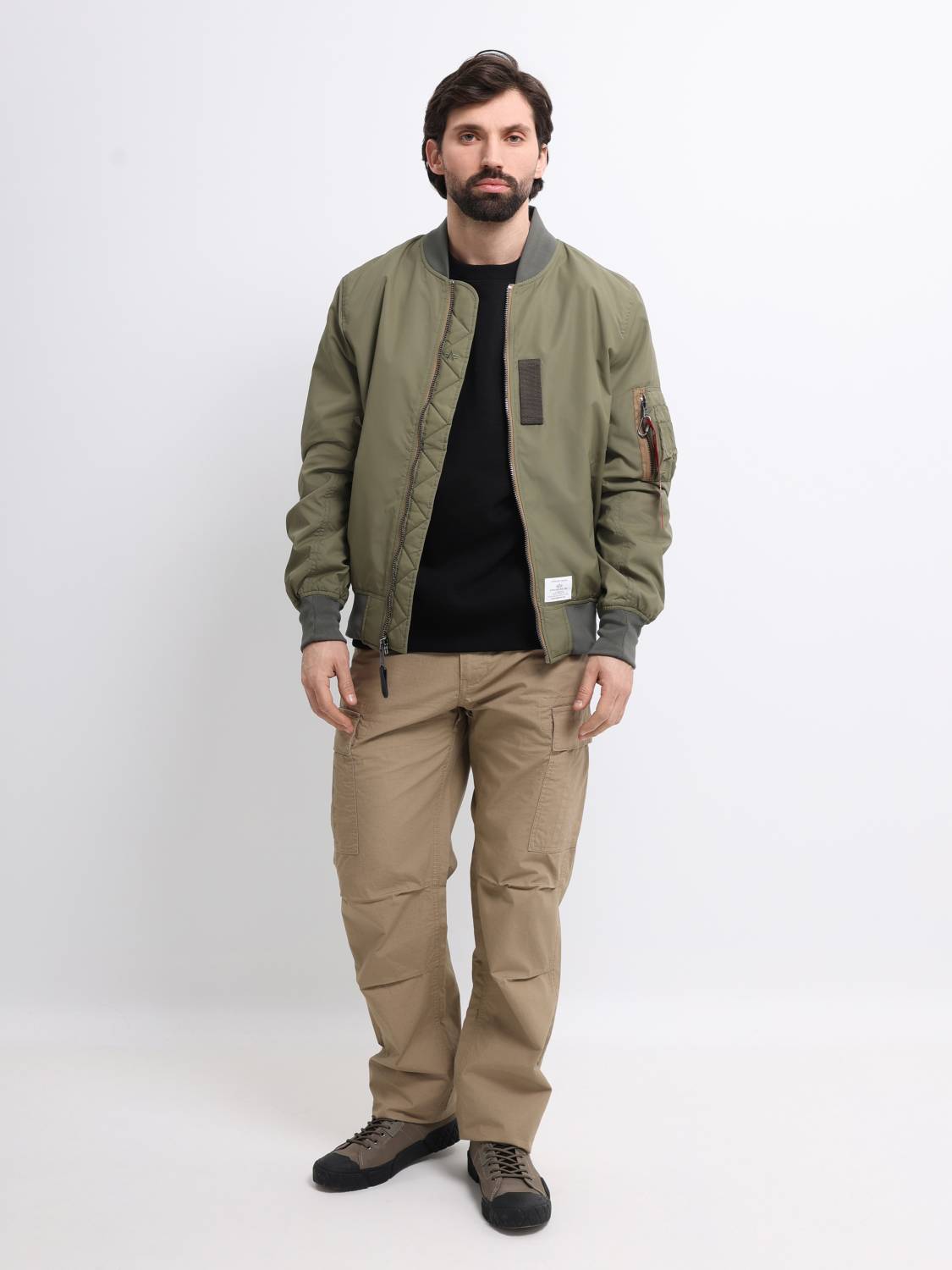 Куртка / Ветровка / Бомбер мужской "L-2B Skymaster Gen II" (Olive Green) Alpha Industries